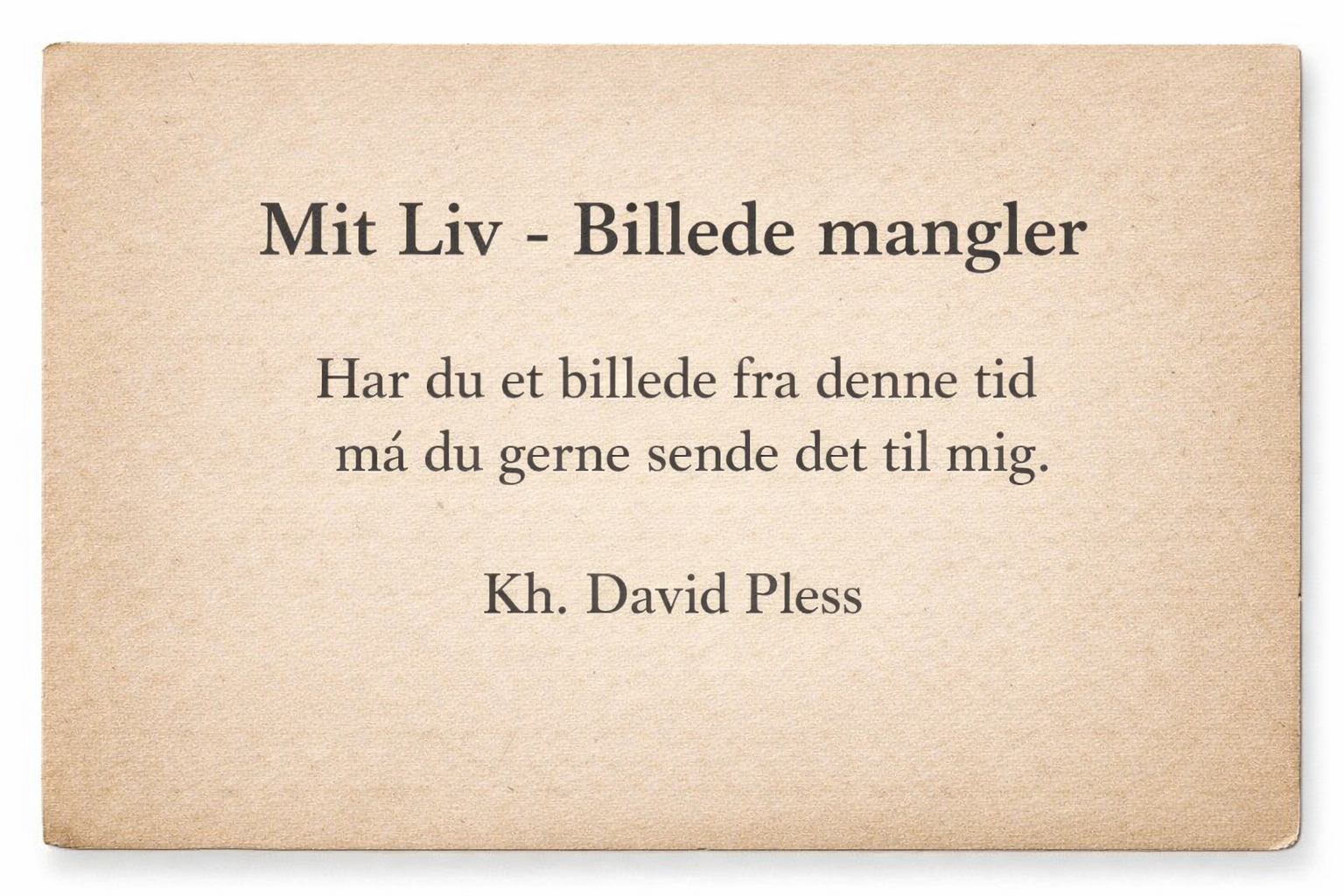 Mit Liv - Moster, onkel og de første fætre